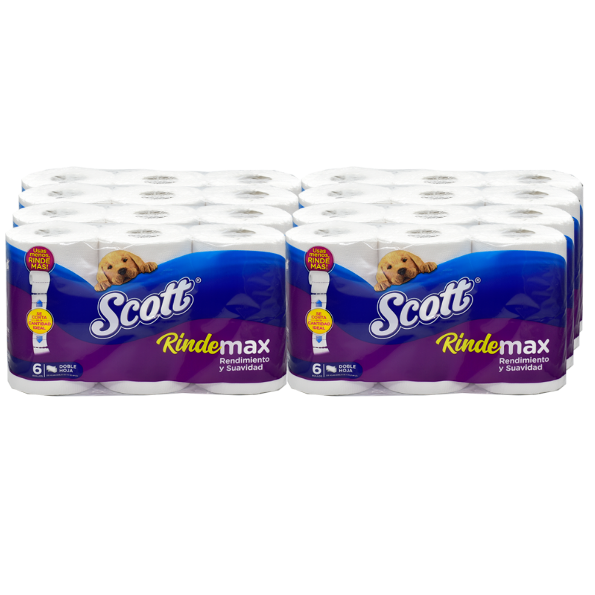 Papel Higienico Doble Hoja Scott Rindemax 6x22m