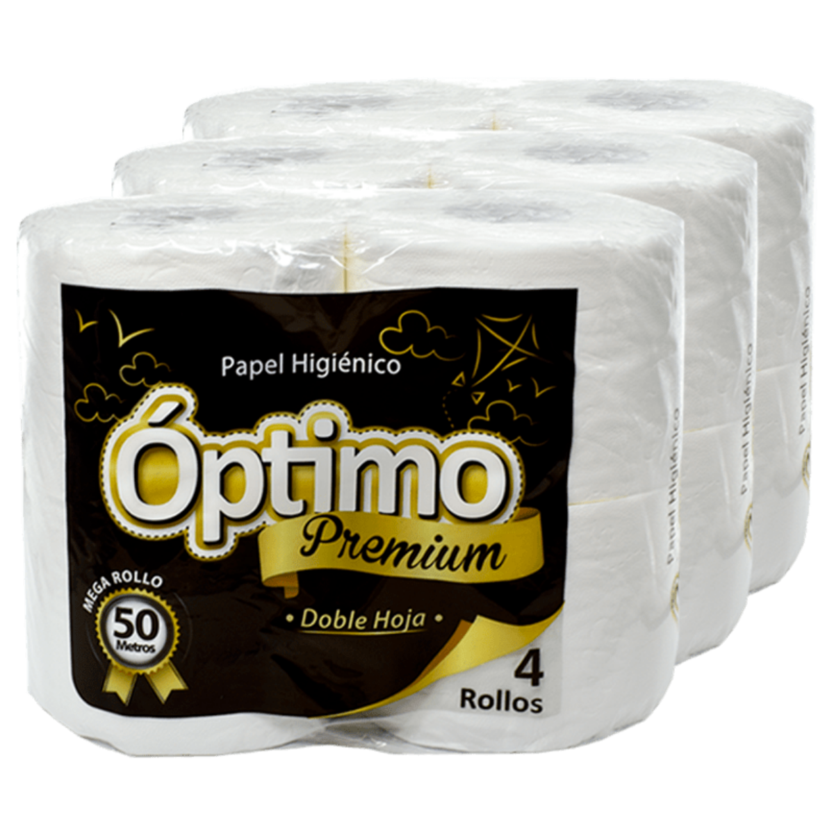 Papel Higienico Optimo Doble Hoja 4x50m