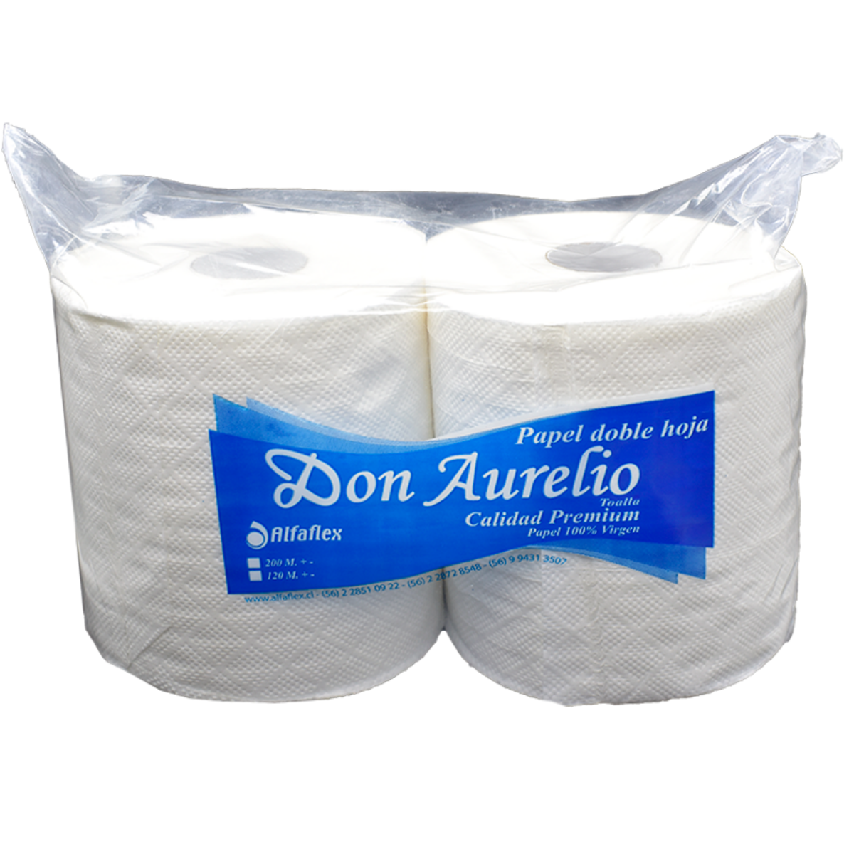 Toalla de Papel Don Aurelio Doble Hoja Prepicada 2x120 m