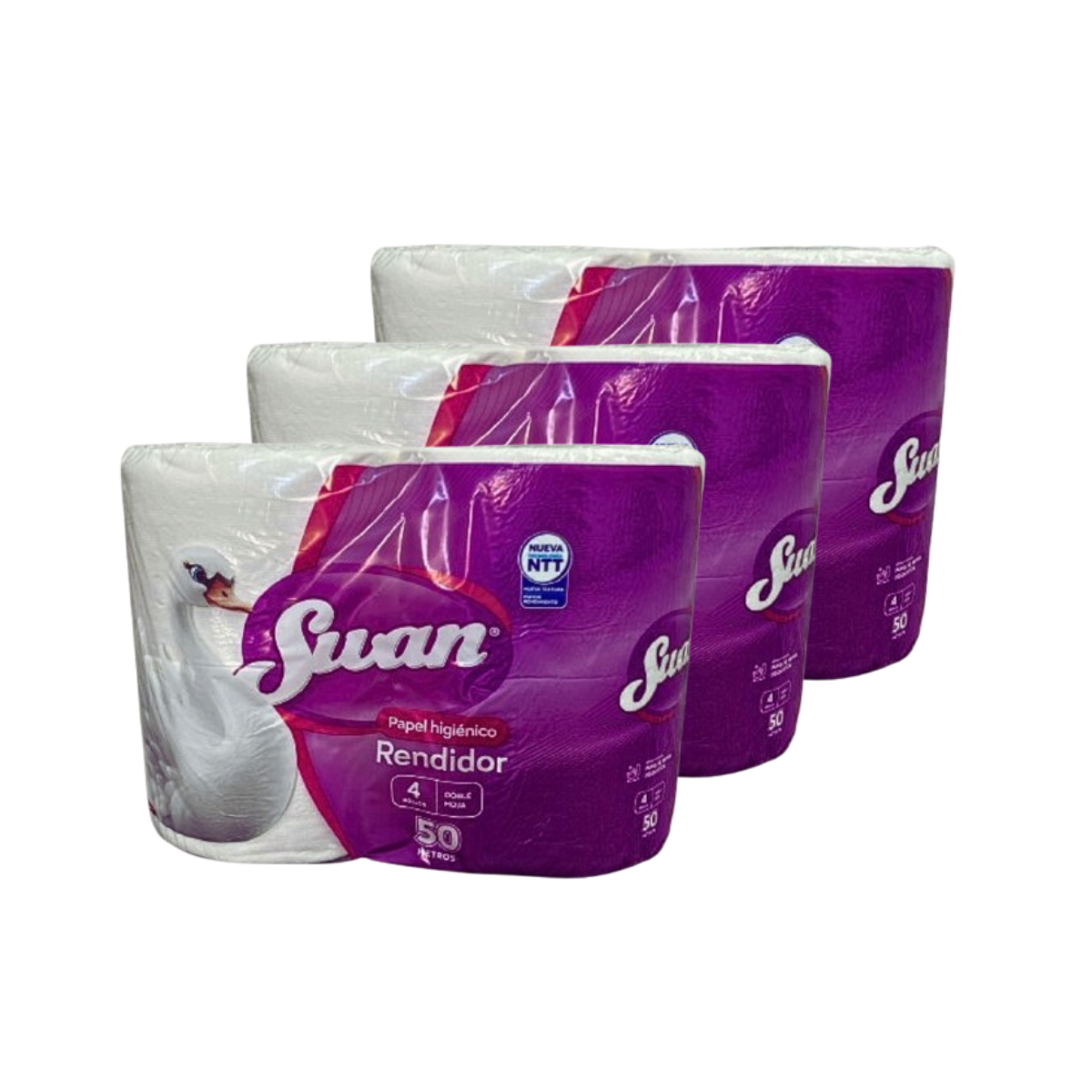 Papel Higiénico Swan Rendidor Doble Hoja4x50m