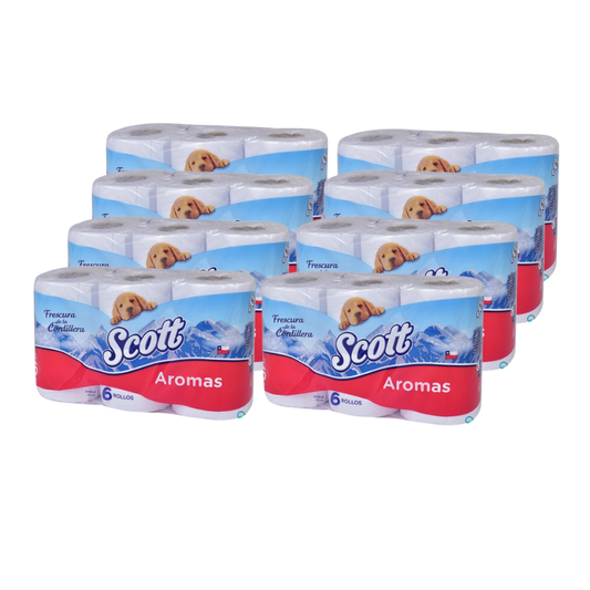 Papel Higienico Doble Hoja Scott Aromas 6x21m