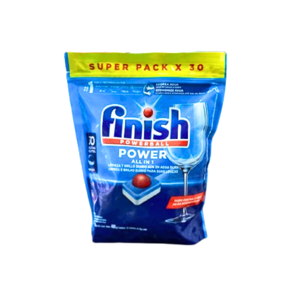 Tabletas Lavavajillas Finis Powerball Todo en 1 (30 un.)