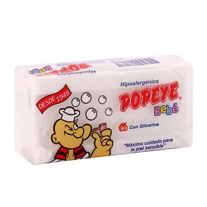 Jabón en Barra Popeye Hipoalergénico Bebe 170g