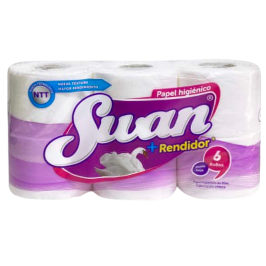 Papel Higiénico Swan Rendidor Doble Hoja 6x20m