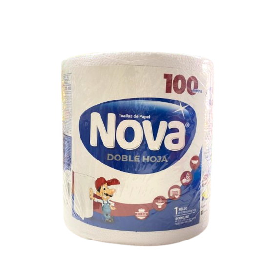 Toalla de Papel Hogar Doble Hoja Nova Ultra