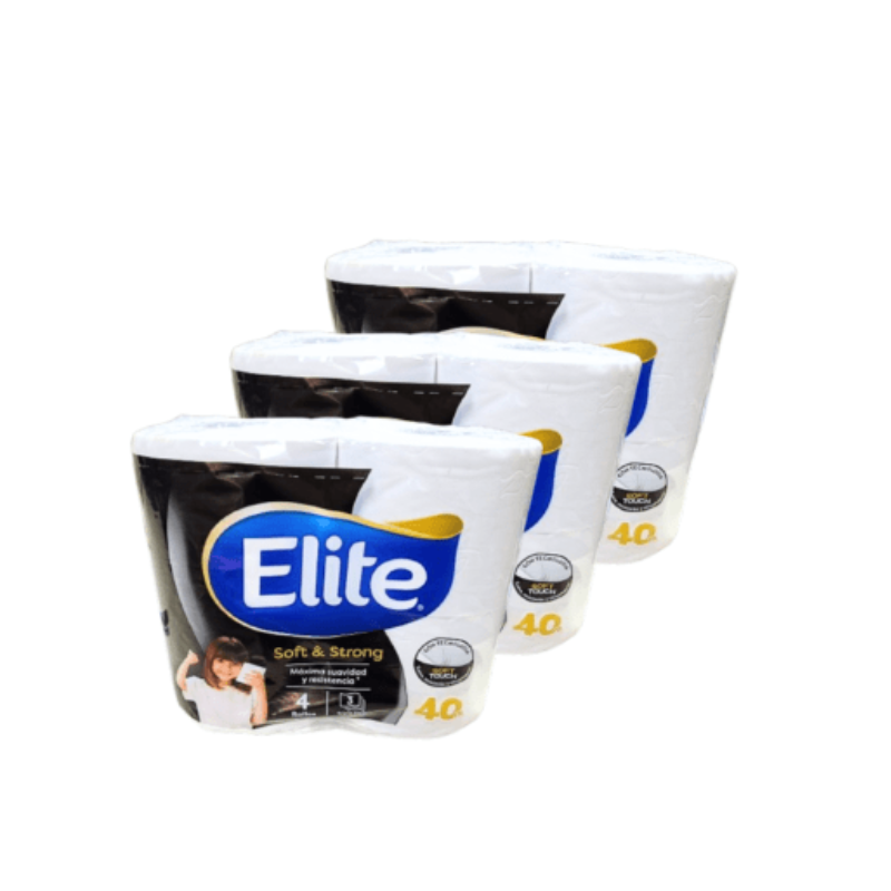 Papel Higienico Elite Triple Hoja 4x40m