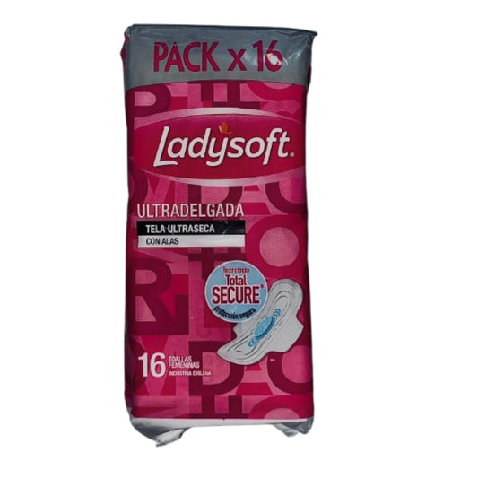 Toallitas Higiénicas Ladysoft Ultradelgadas 16 un.