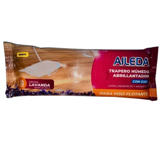 Trapero Húmedo Abrillantador Aileda para Piso Flotante 12 un.