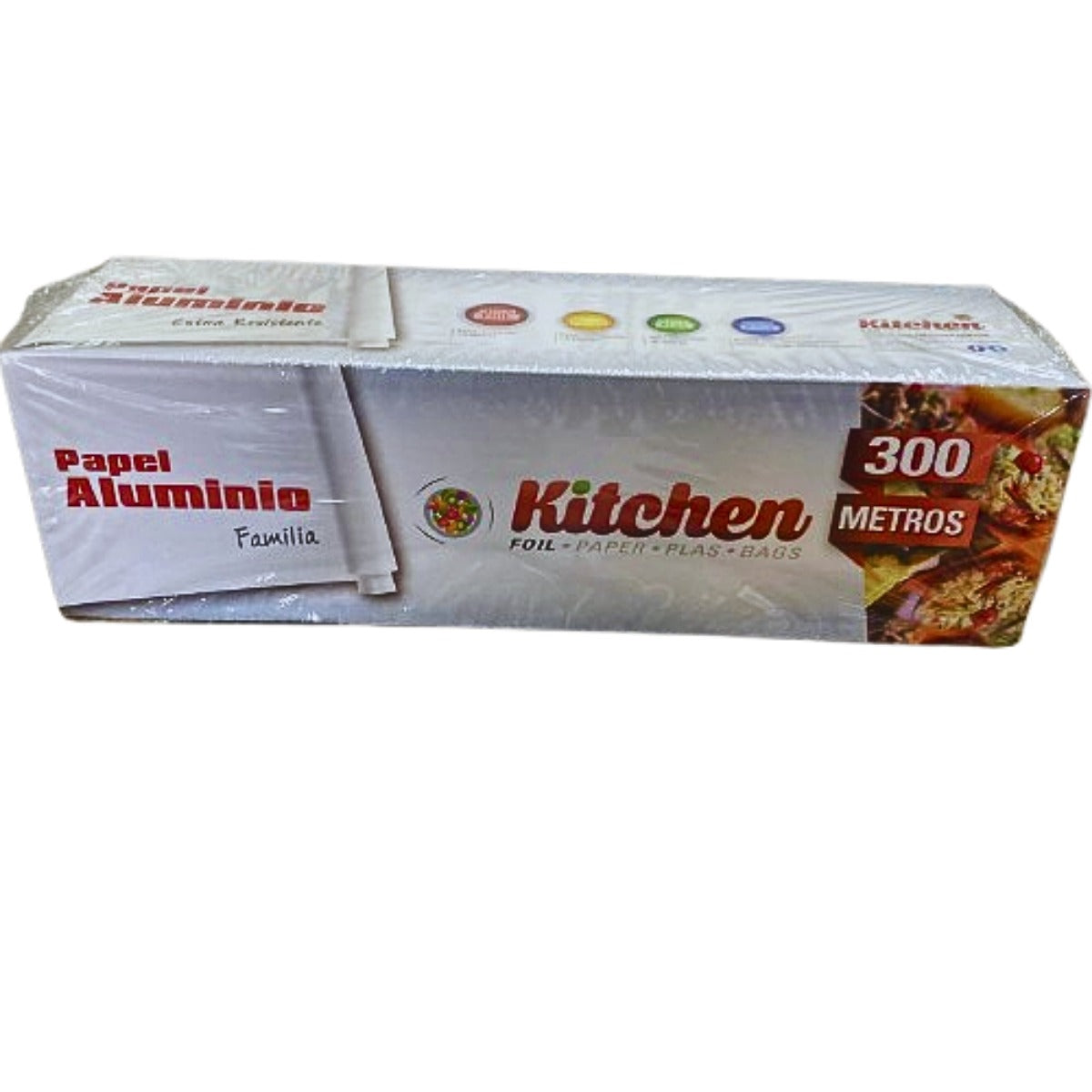 Papel aluminio kitchen pack con caja autocorte