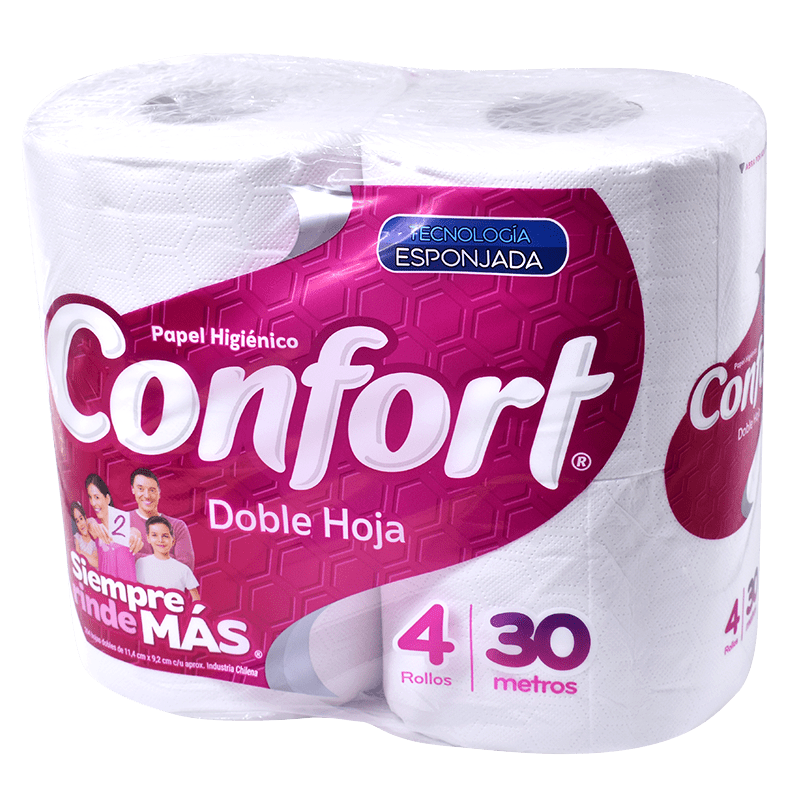 Papel Higiénico Confort Doble Hoja