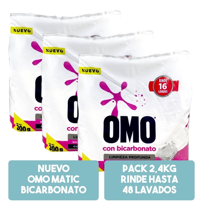 Detergente en Polvo Omo 400g y 800g
