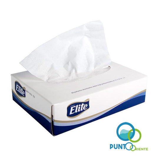Pañuelo facial Profesional desechable Elite 21x14cm caja 50 un