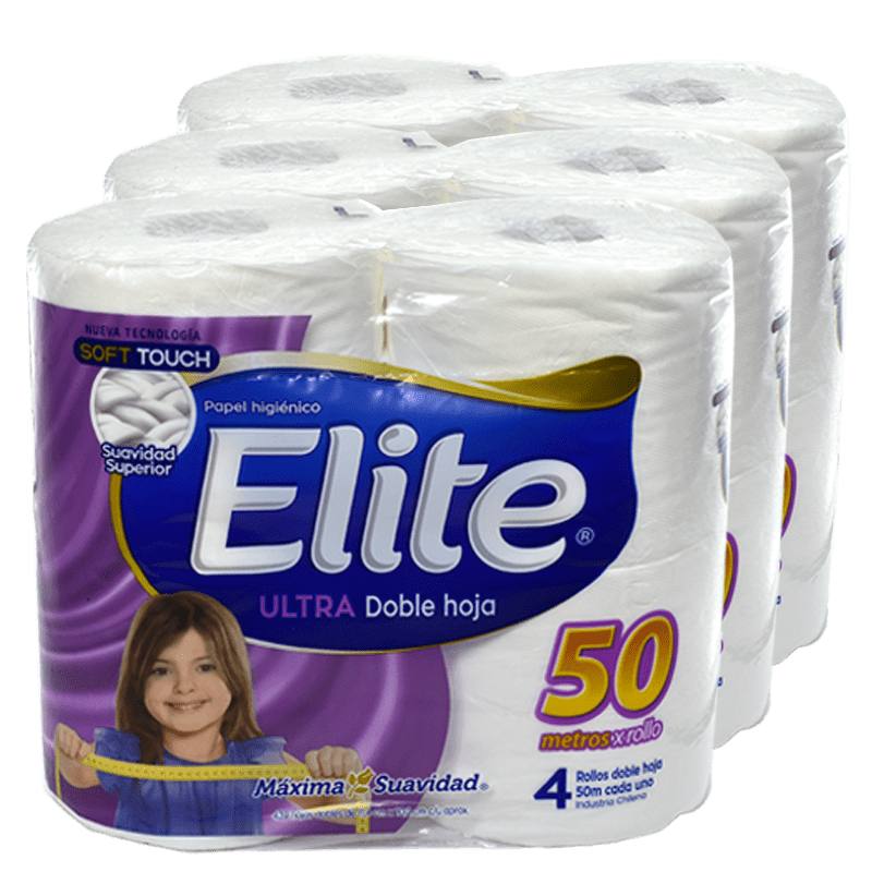 Papel Higiénico Elite Doble Hoja 4x50m