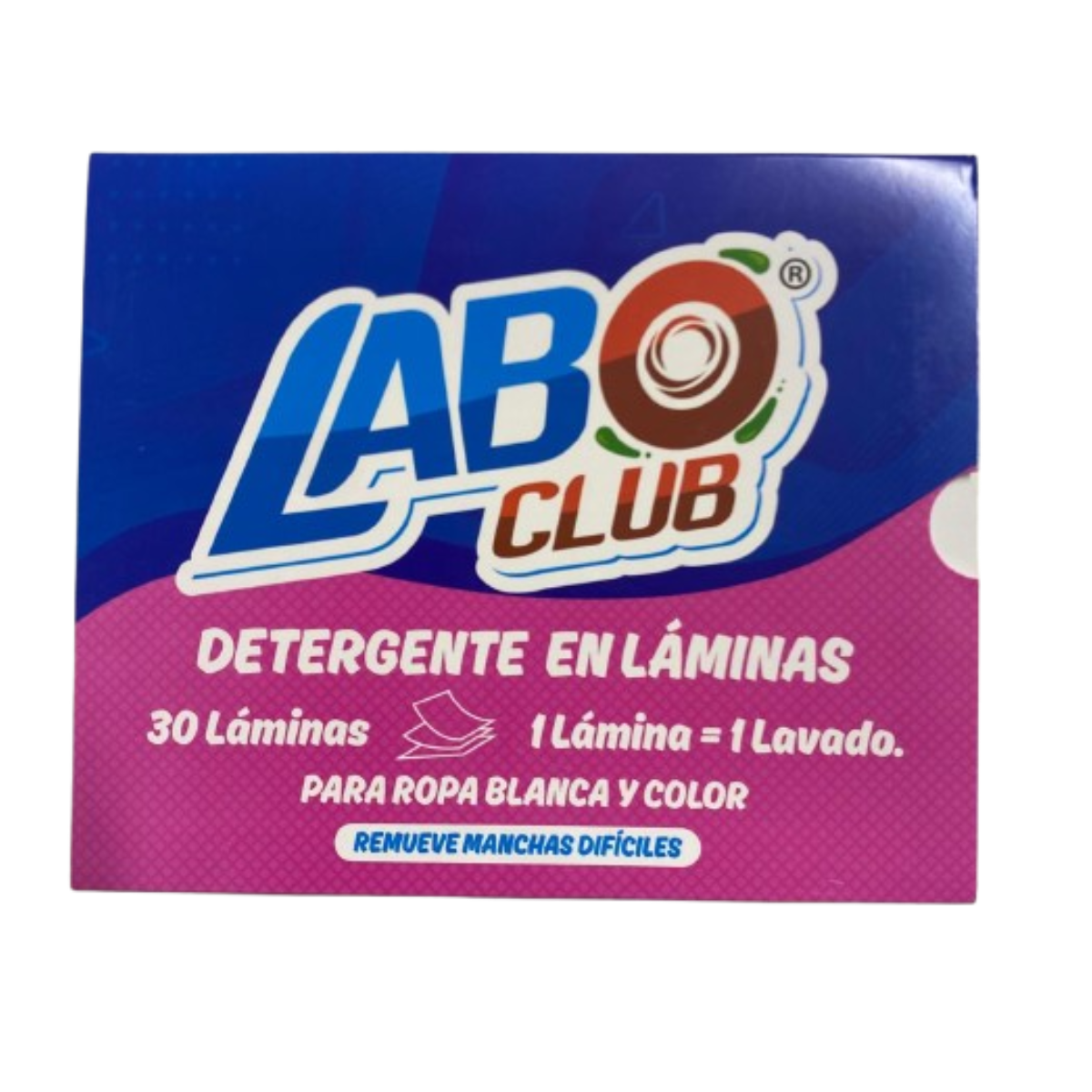Detergente en Láminas Laboclub 30 un,