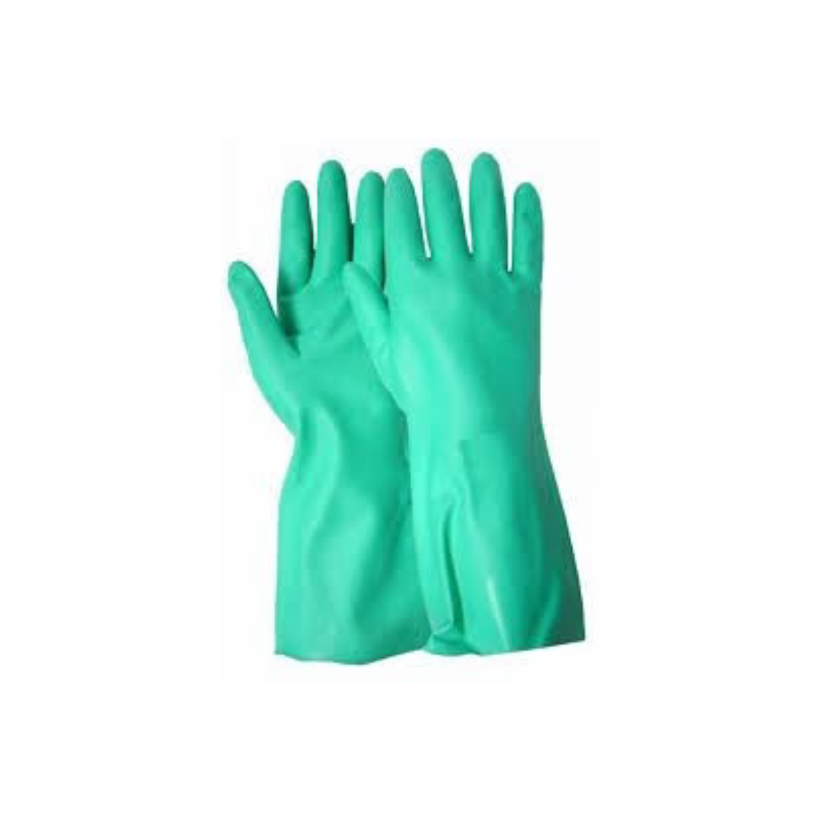 Guantes de Nitrilo Flocado Verde