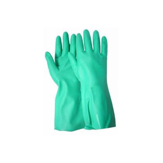 Guantes de Nitrilo Flocado Verde