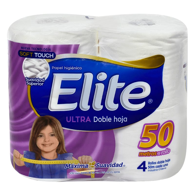 Papel Higiénico Elite Doble Hoja 4x50m