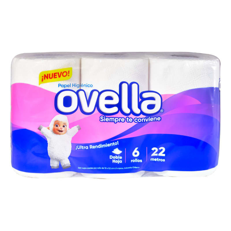 Papel higiénico Ovella 6x22m