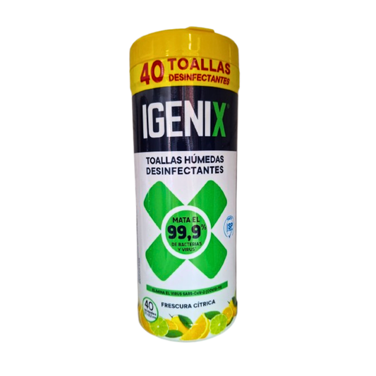 Toallitas Desinfectantes Igenix 40 un.