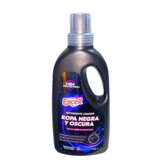 Detergente Líquido Excell Ropa Negra y Oscura 1L